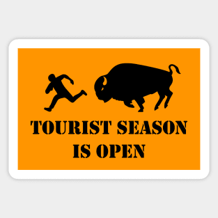 Tourist Season Is Open Sticker